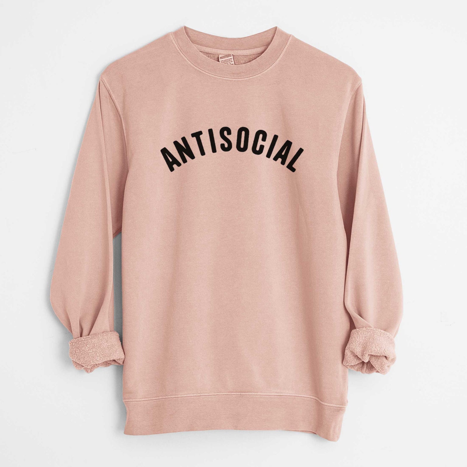 Antisocial - Articulate Collection - Unisex Pigment Dyed Crew Sweatshirt
