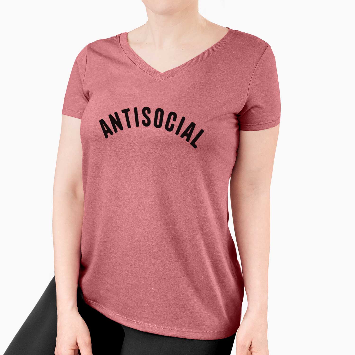 Antisocial - Articulate Collection - Women's V-neck Shirt