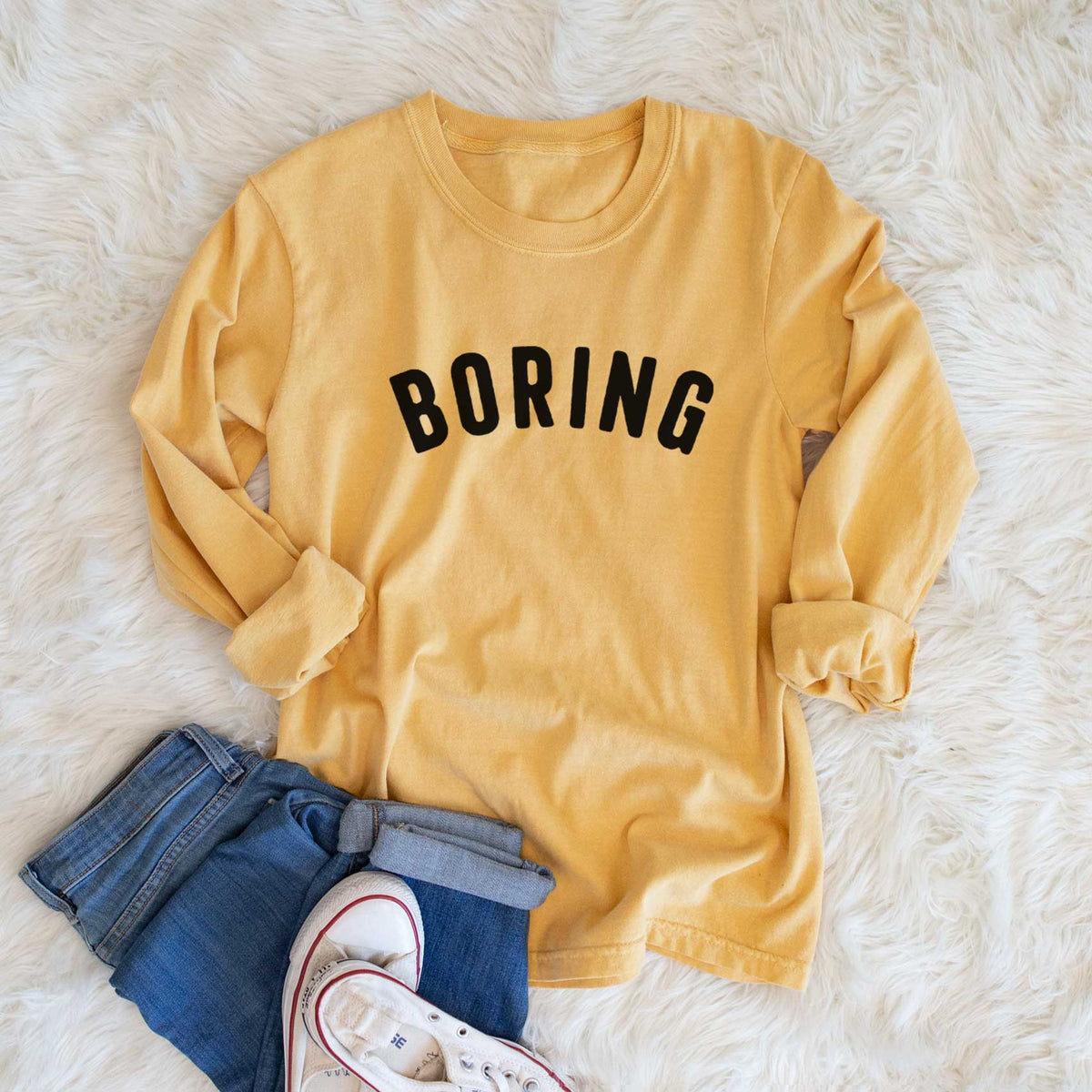 Boring - Articulate Collection - Heavyweight 100% Cotton Long Sleeve