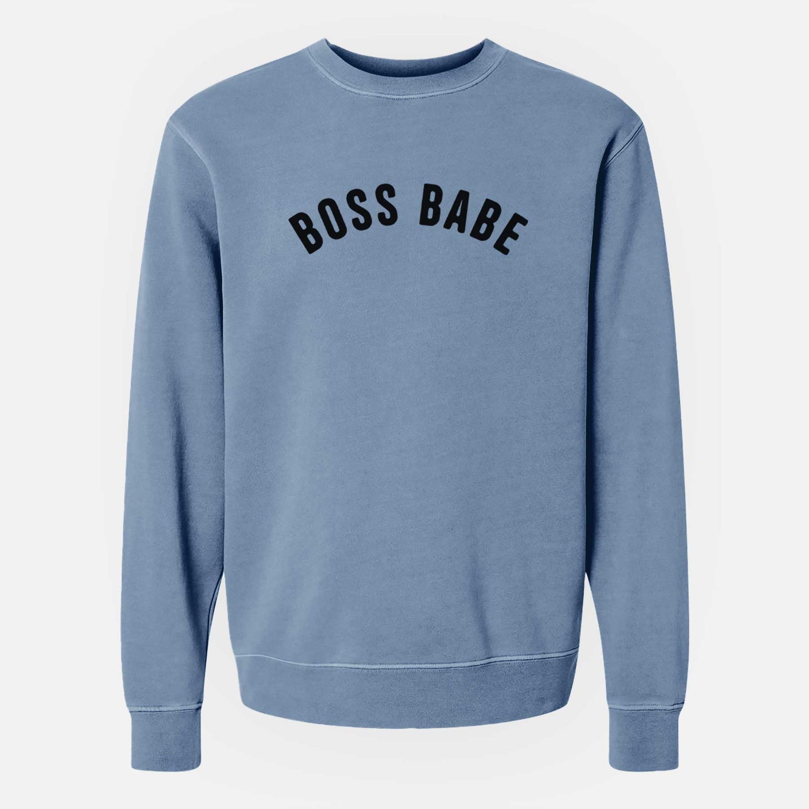 Boss Babe - Articulate Collection - Unisex Pigment Dyed Crew Sweatshirt