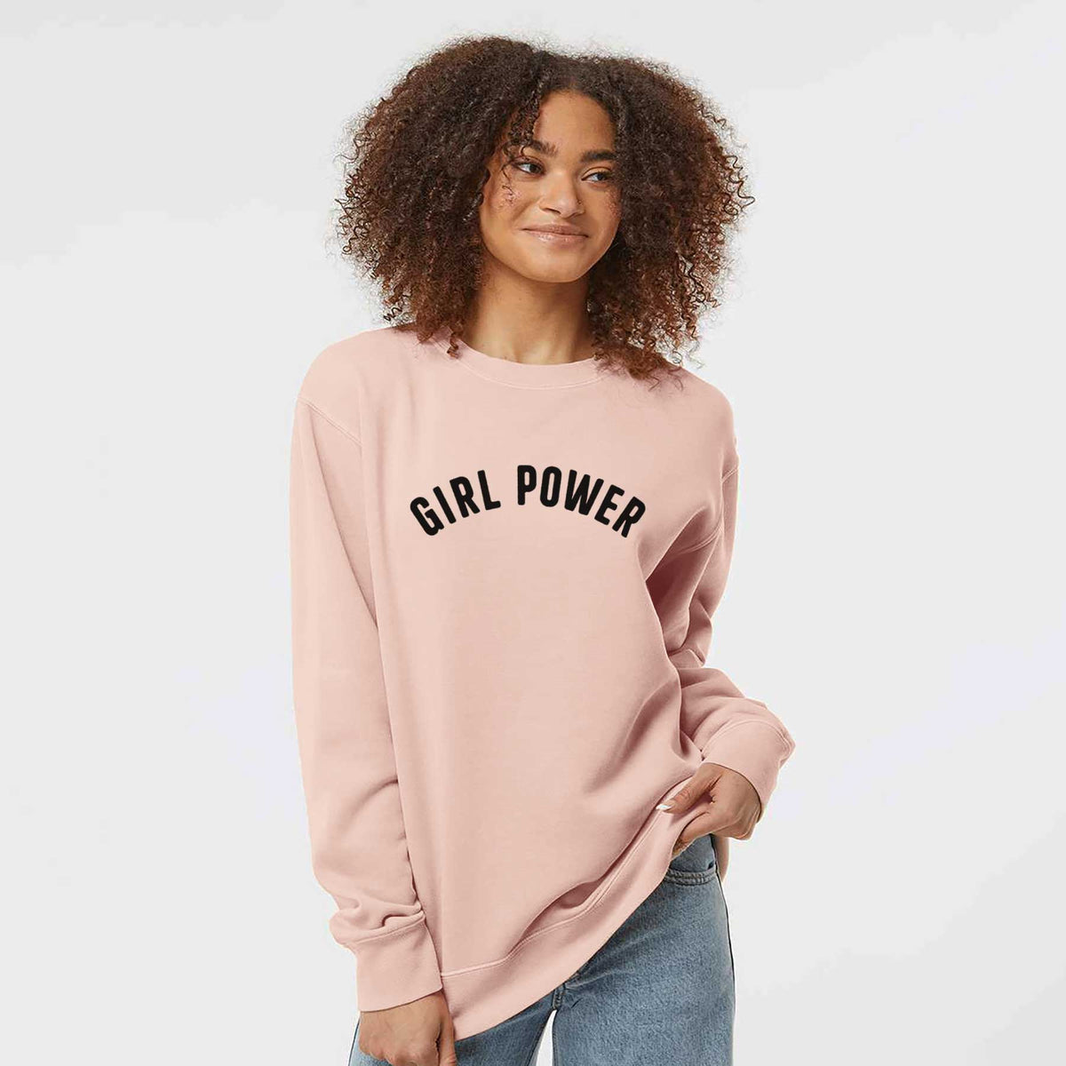 Girl Power - Articulate Collection - Unisex Pigment Dyed Crew Sweatshirt