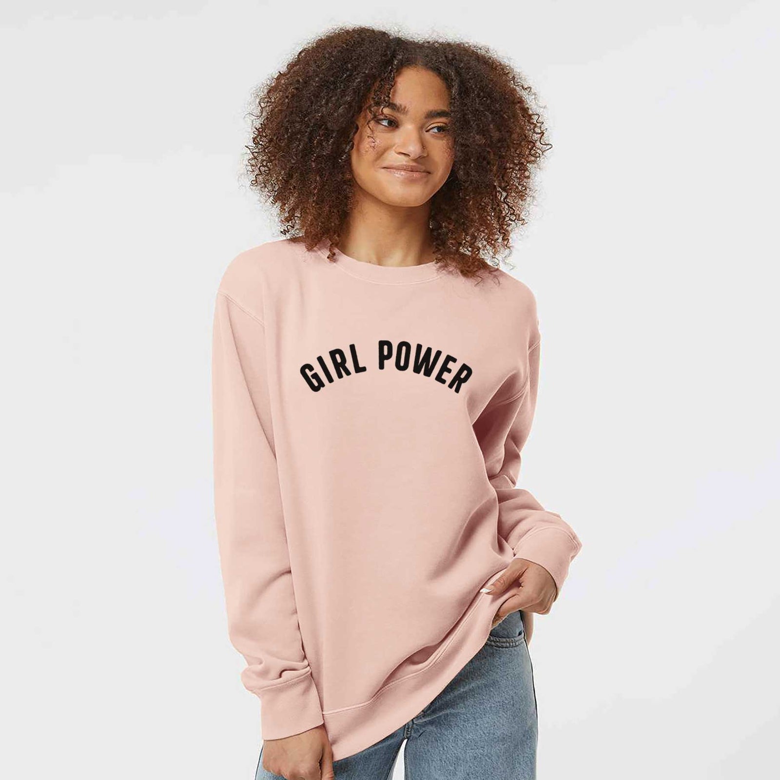 Girl Power - Articulate Collection - Unisex Pigment Dyed Crew Sweatshirt