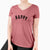 Happy - Articulate Collection - Women's V-neck Shirt