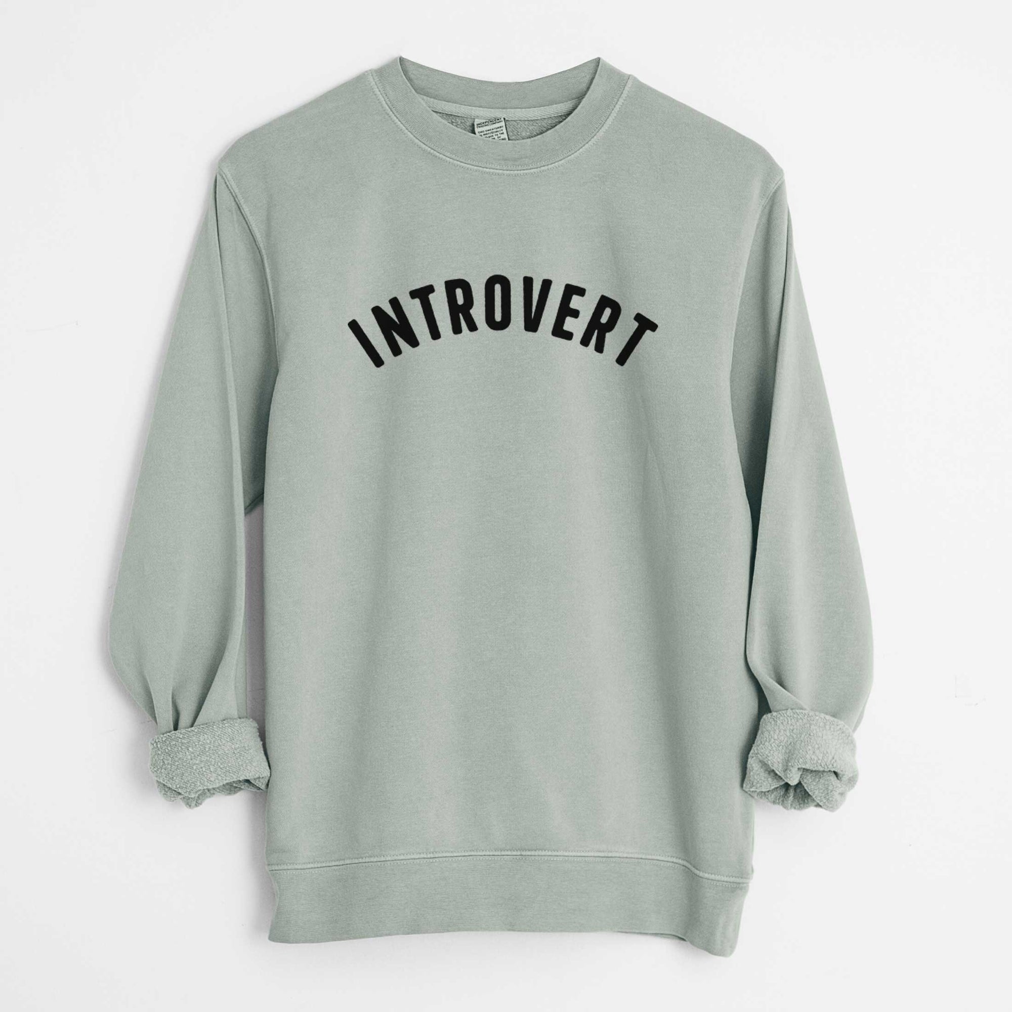 Introvert - Articulate Collection - Unisex Pigment Dyed Crew Sweatshirt