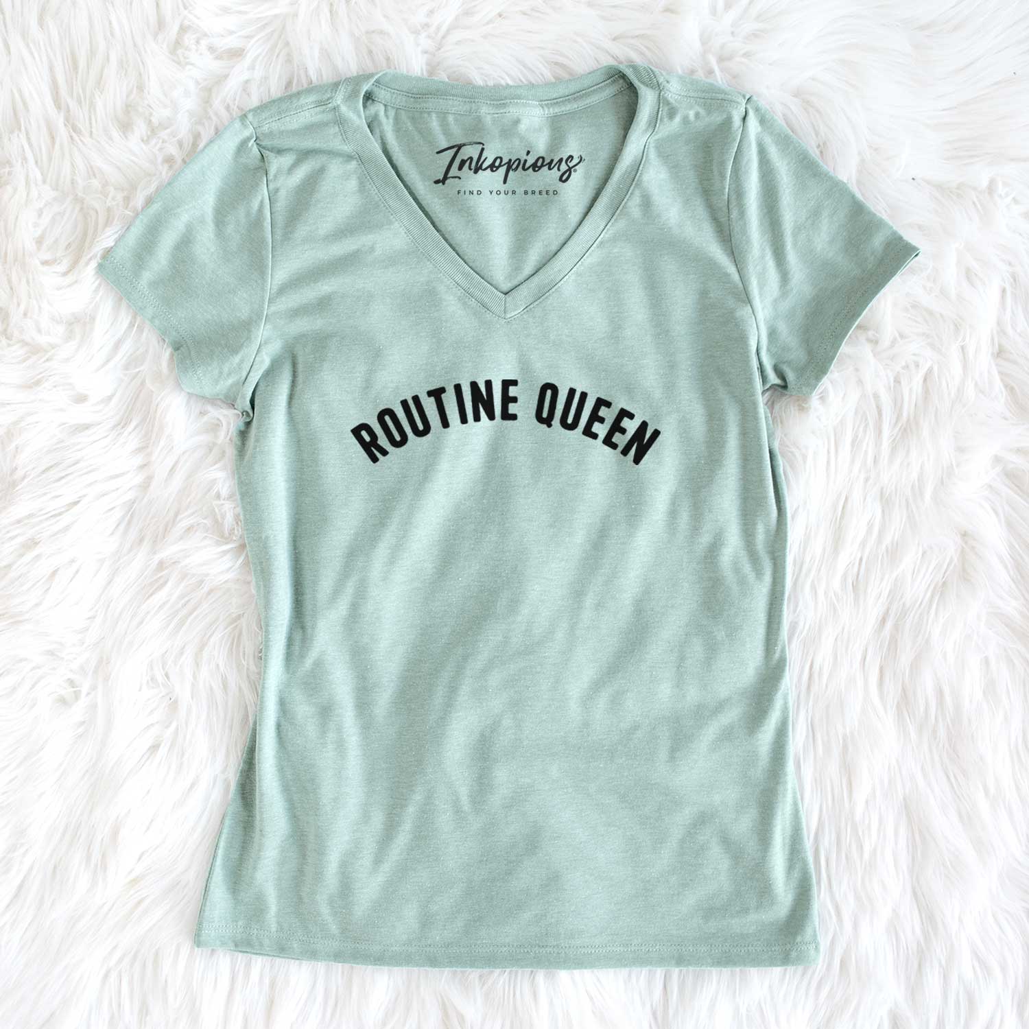 Routine Queen - Articulate Collection - Women's V-neck Shirt