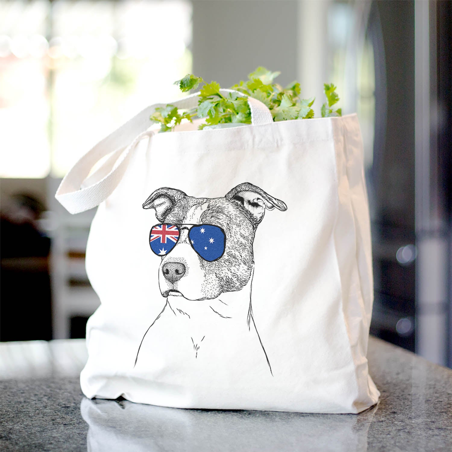 Blu the Pitbull - Tote Bag