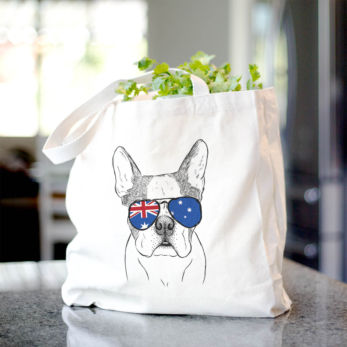 Chocolate Chip the Boston Terrier - Tote Bag