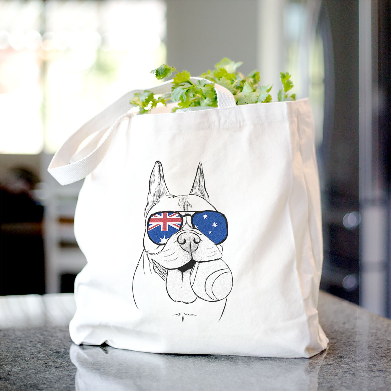 Happy Franco the French Bulldog - Tote Bag