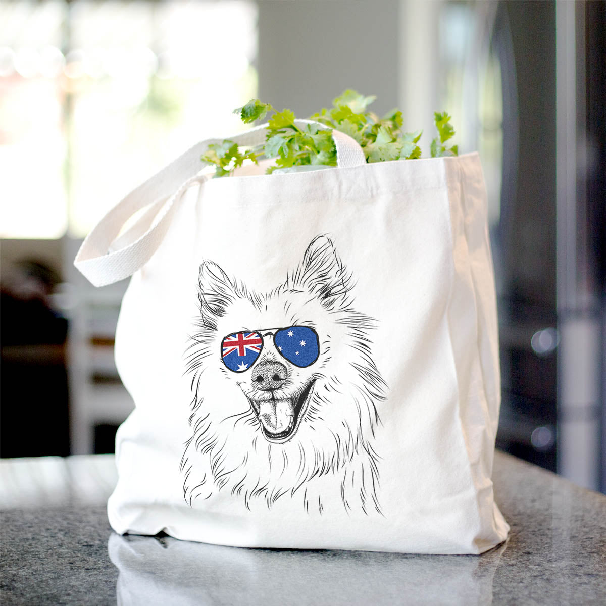 Miki the American Eskimo - Tote Bag