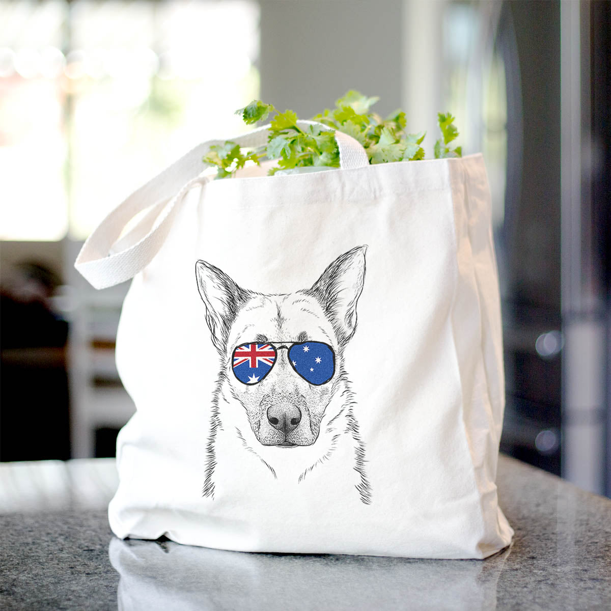 Oliverno the German Shepherd - Tote Bag