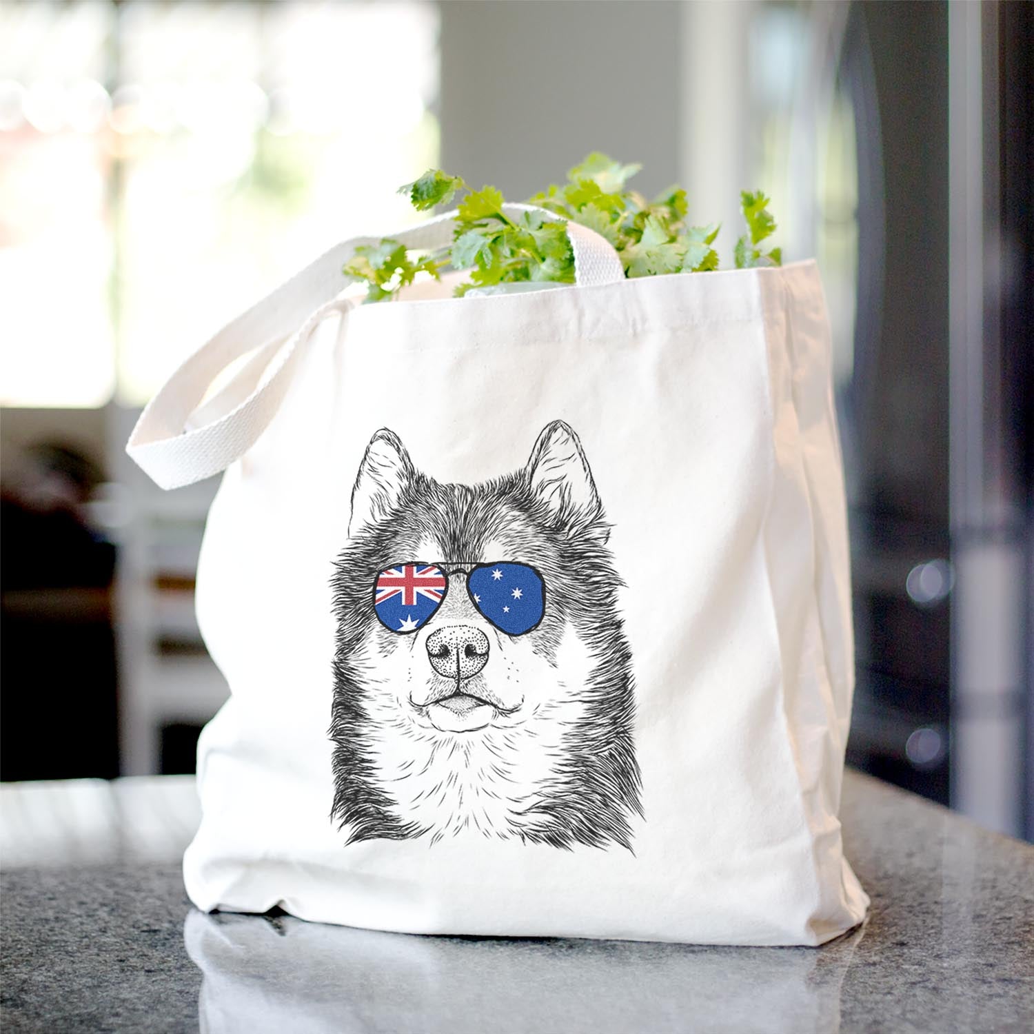 Oskar the Candian Eskimo Dog - Tote Bag