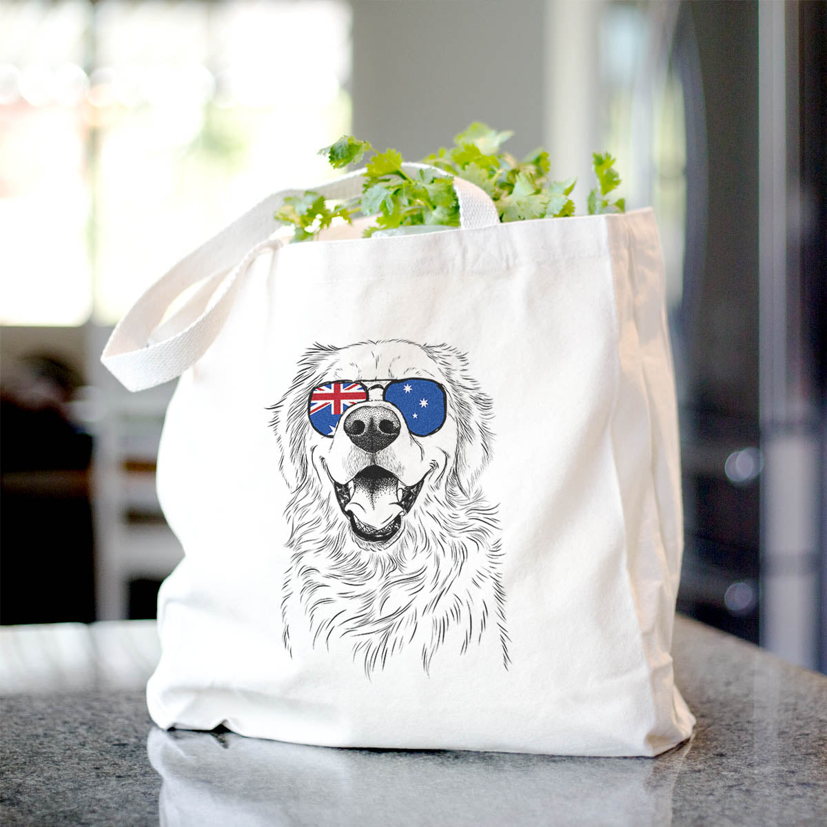 Roger the Golden Retriever - Tote Bag