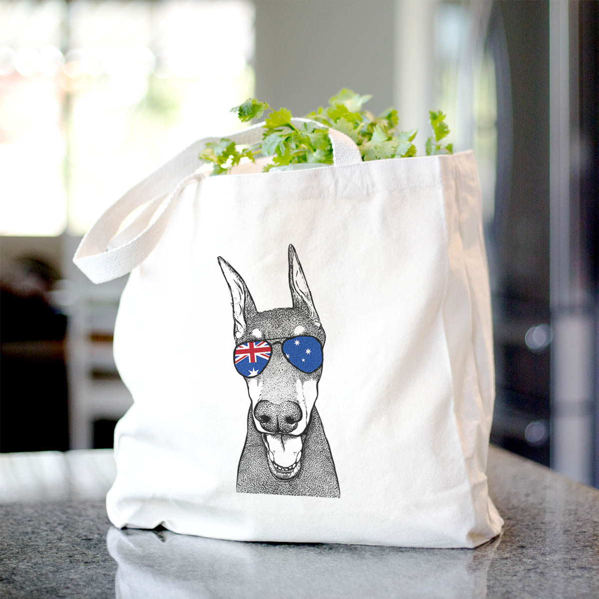Sir Duke the Doberman Pinscher - Tote Bag
