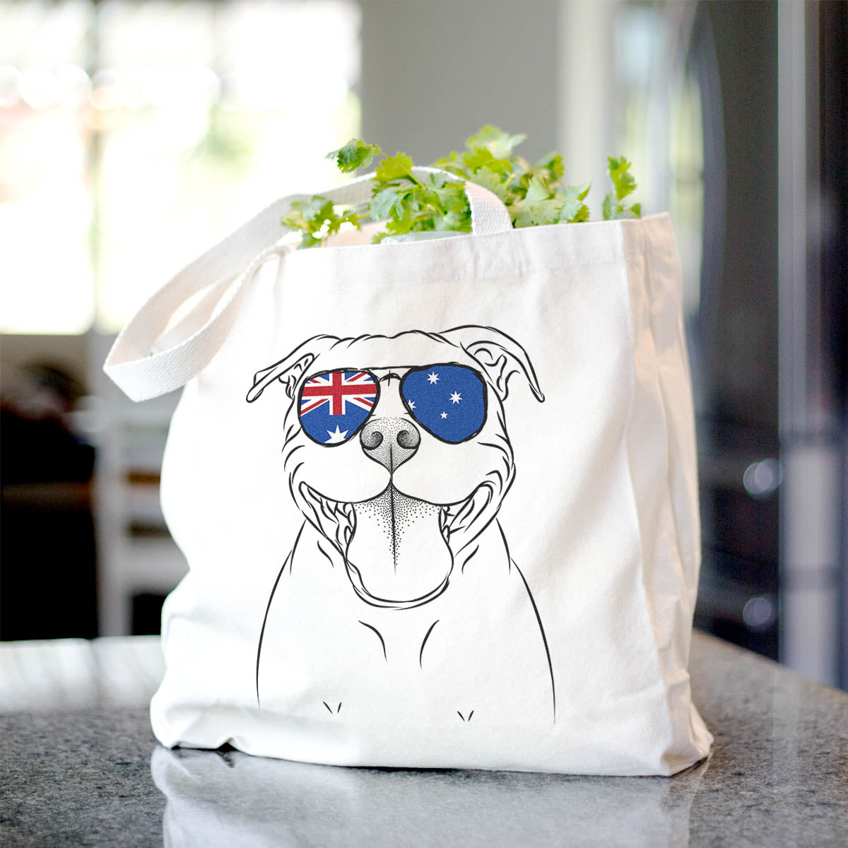 Wafer the Staffordshire Bull Terrier - Tote Bag