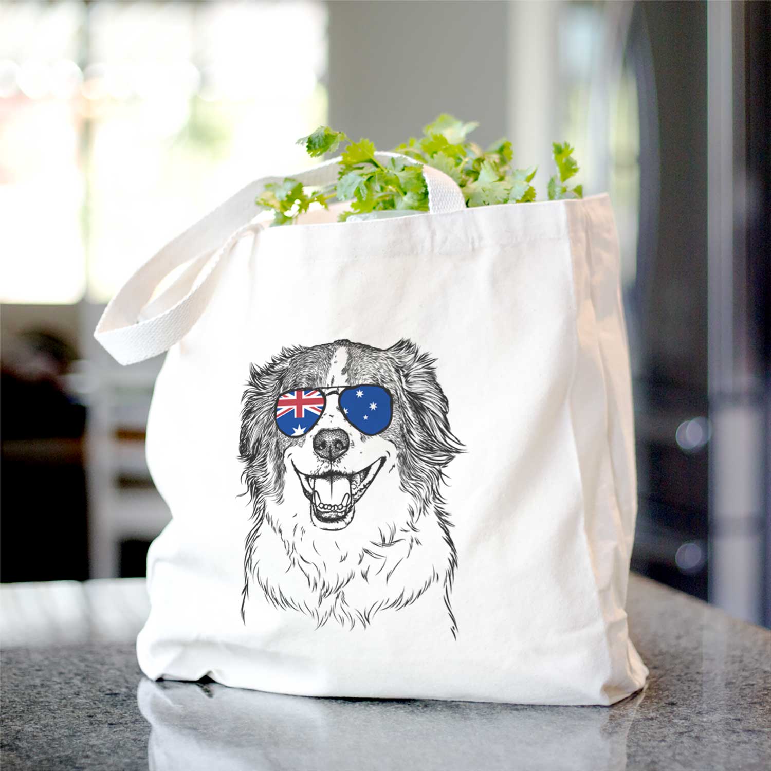 Belle the Australian Shepherd Mix - Tote Bag