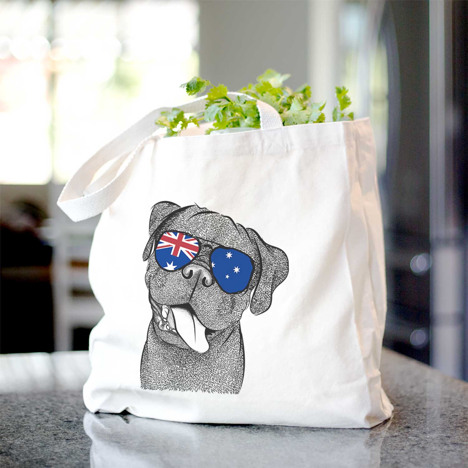 Dudley Danger the Pug - Tote Bag