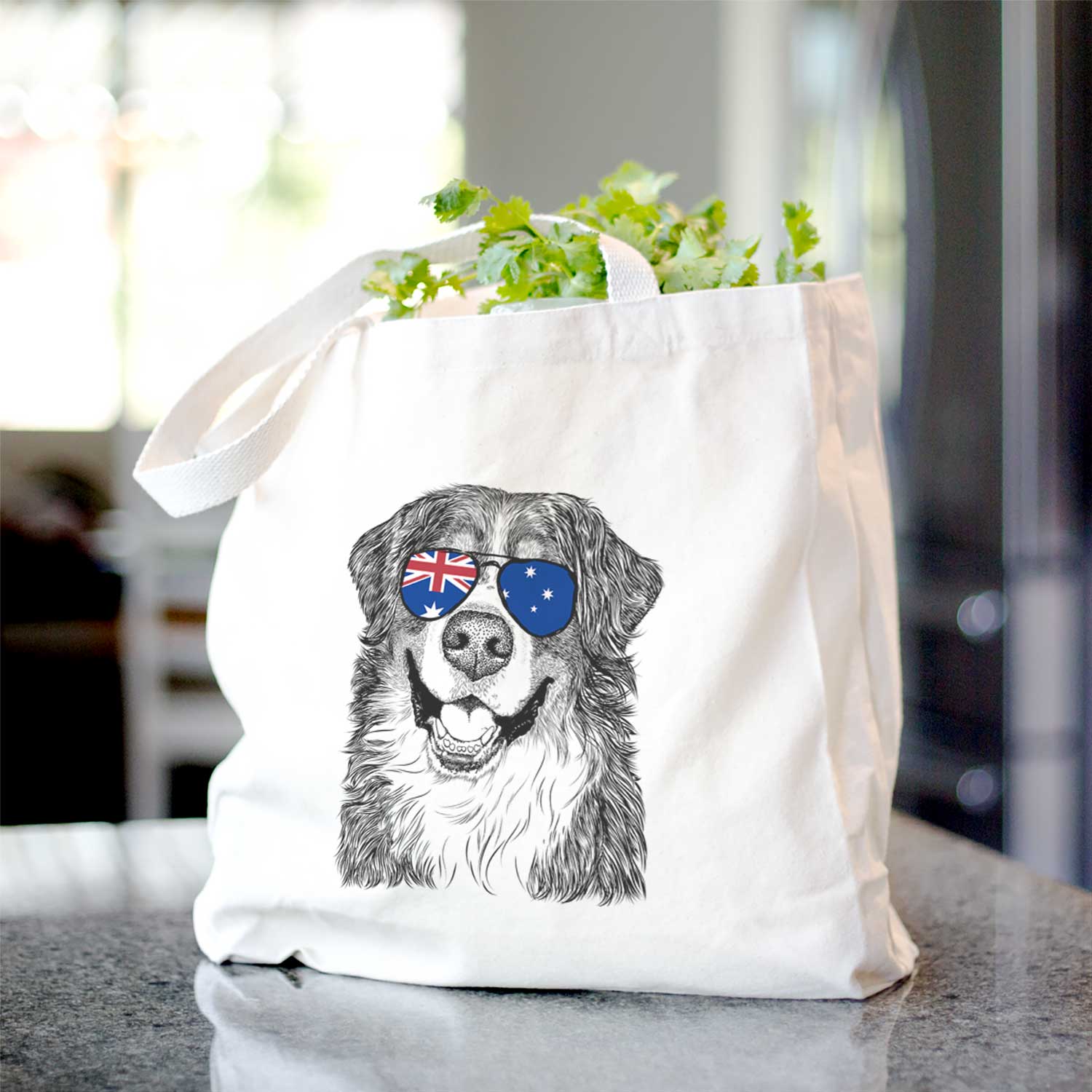 Eiger the Bernese Mountain Dog - Tote Bag