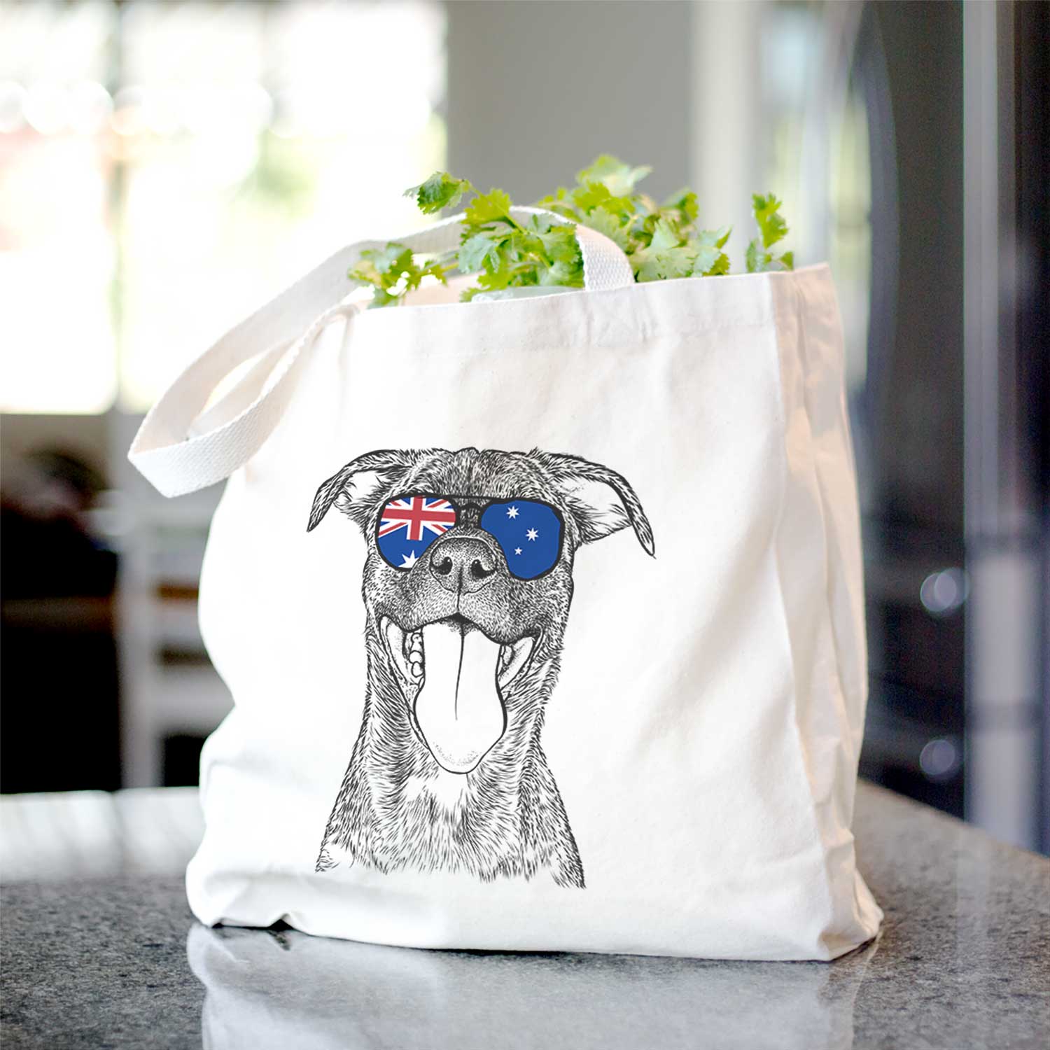 Harley the Pitbull Mix - Tote Bag