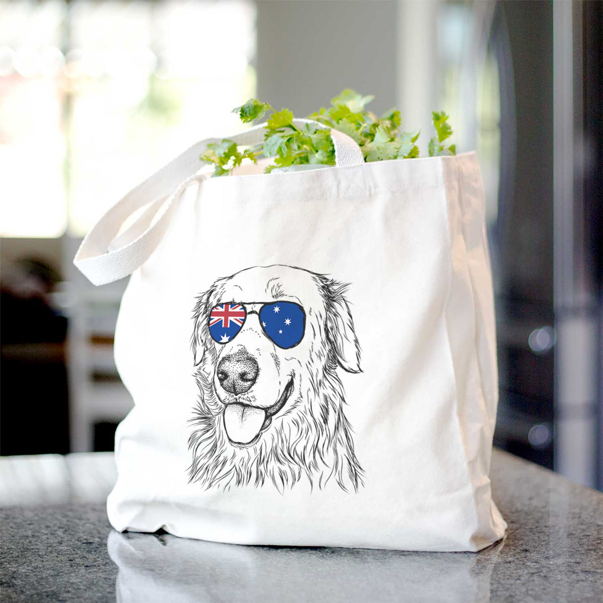 Hopper the Golden Retriever - Tote Bag