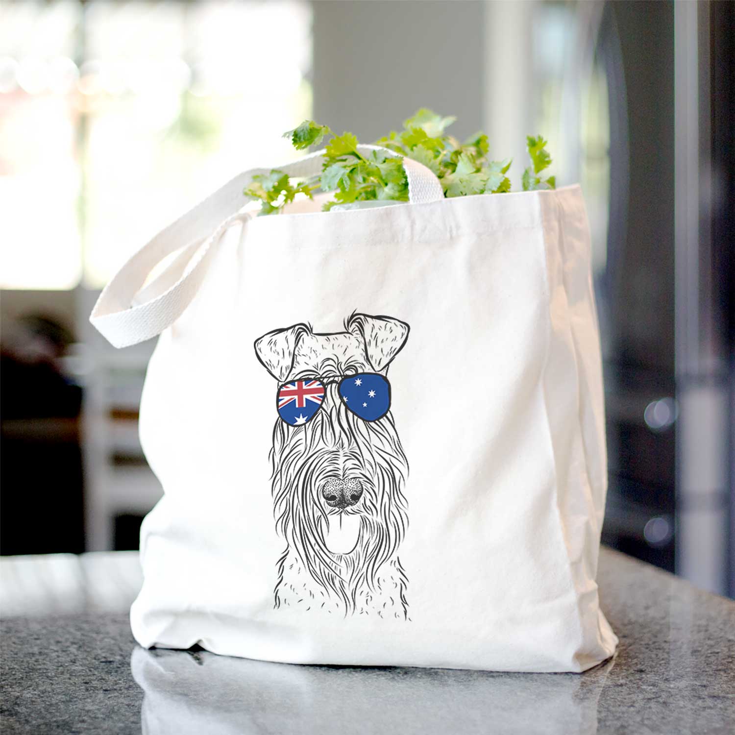 Kricket the Kerry Blue Terrier - Tote Bag