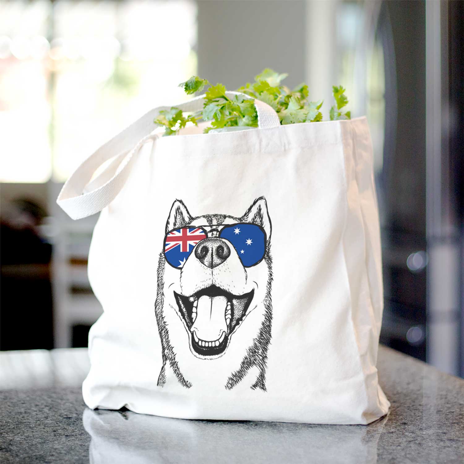 Little Country the Siberian Husky - Tote Bag