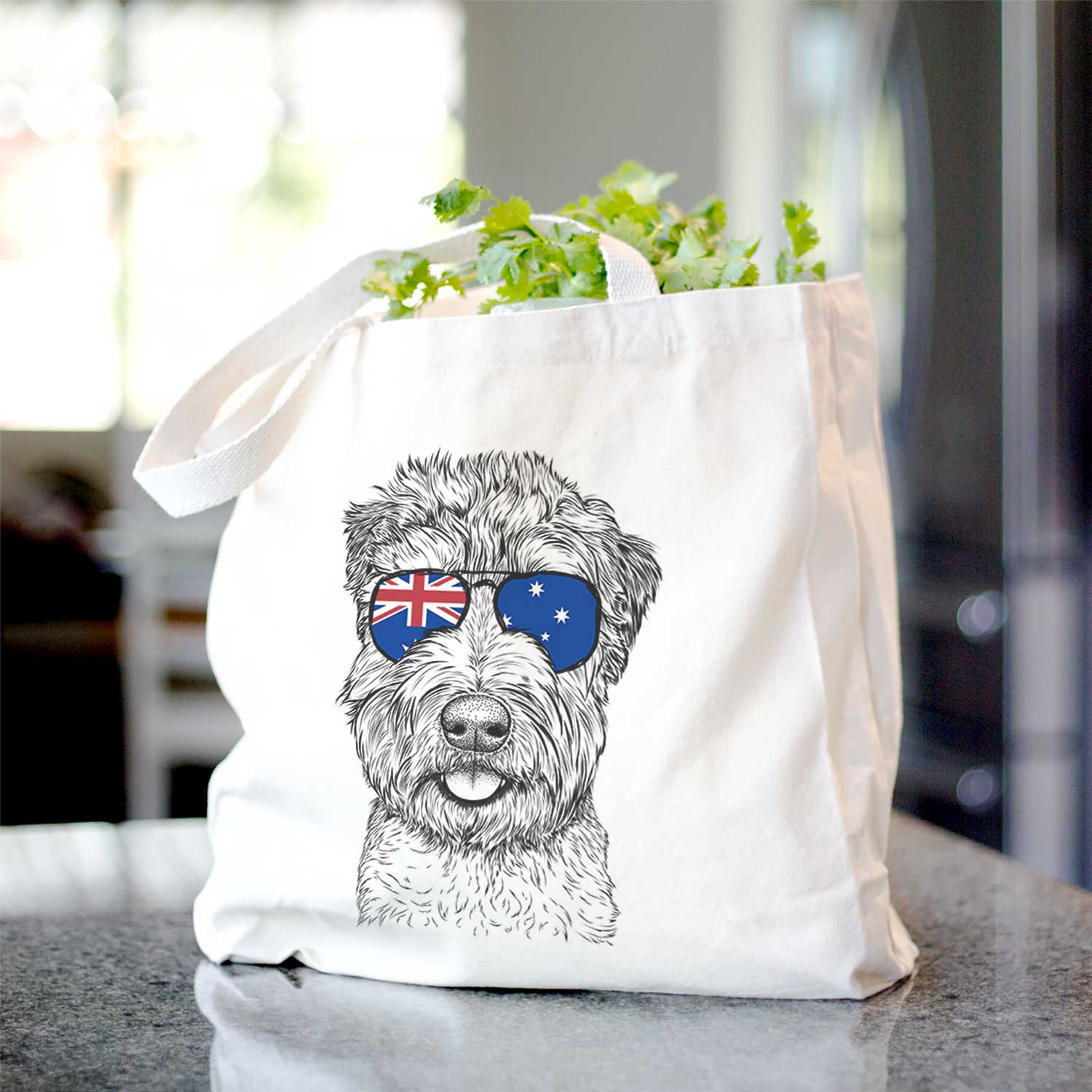 Milton the Soft Coated Wheaten Terrier - Tote Bag