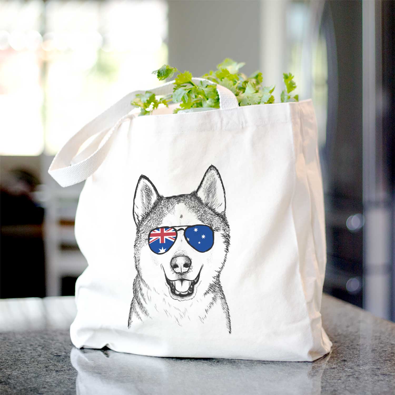 Nika the Siberian Husky - Tote Bag