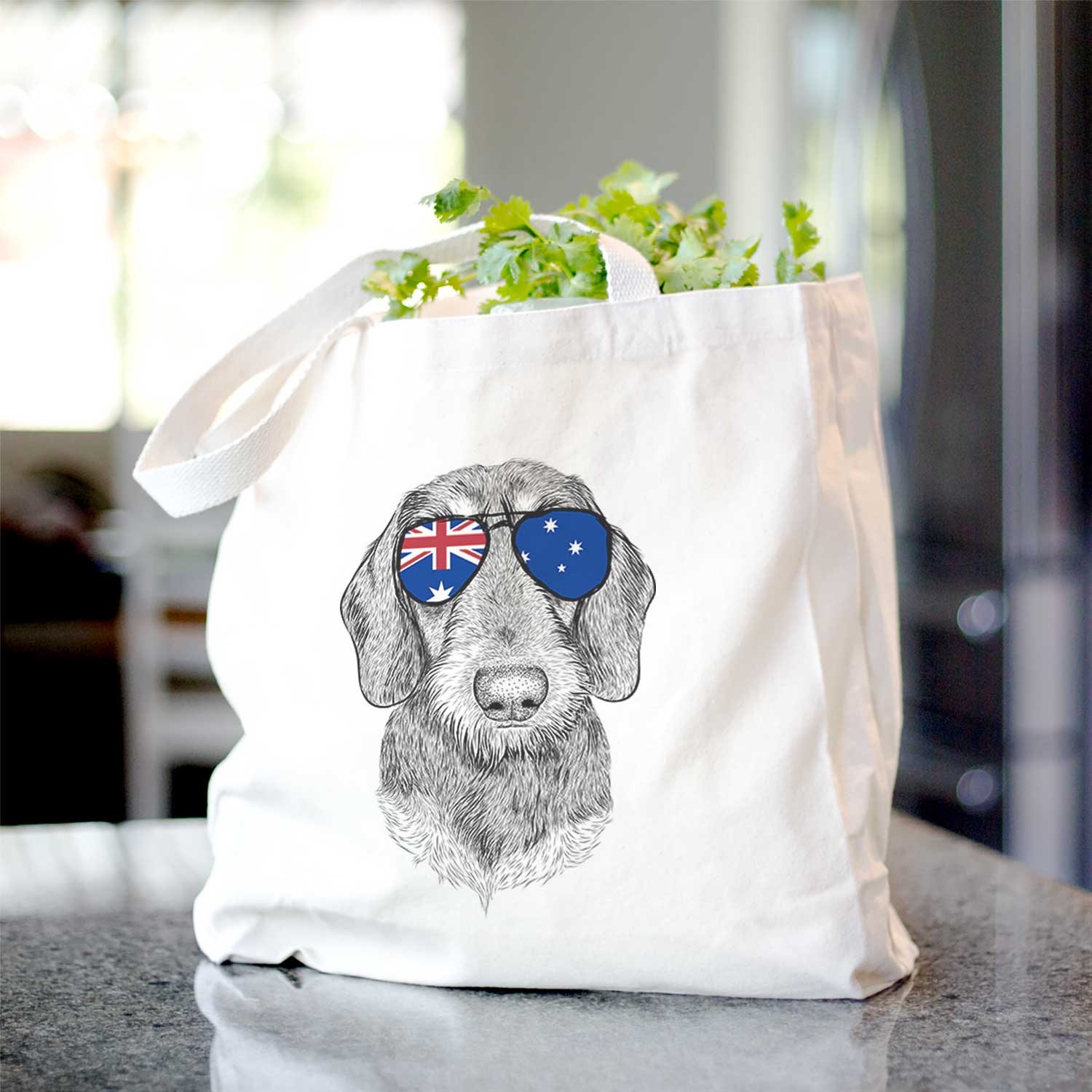 Truman the Wirehaired Dachshund - Tote Bag