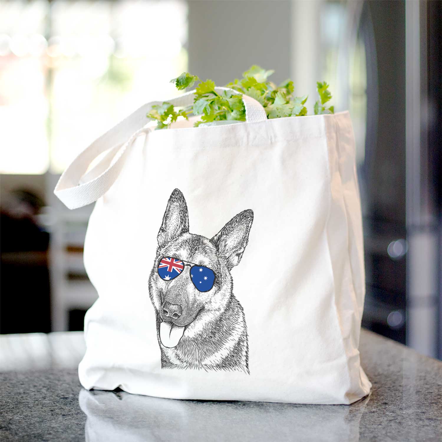 Whitaker the German Shepherd - Tote Bag