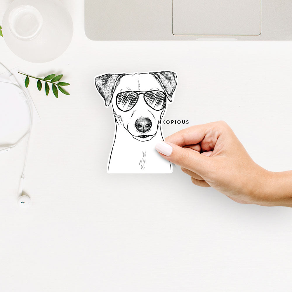 Ally the Jack Russell Terrier - Decal Sticker