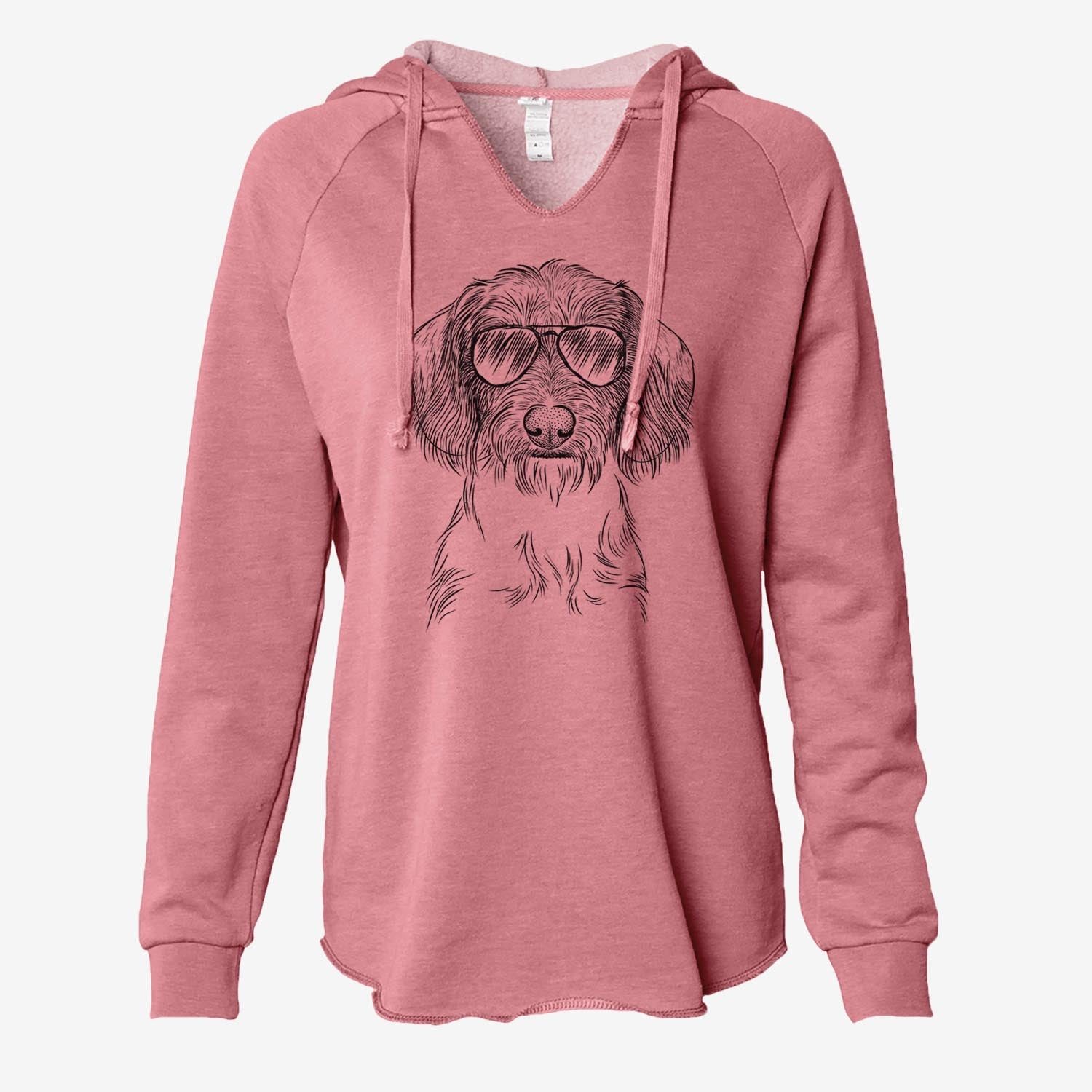 Almond the Wirehaired Dachshund - Cali Wave Hooded Sweatshirt