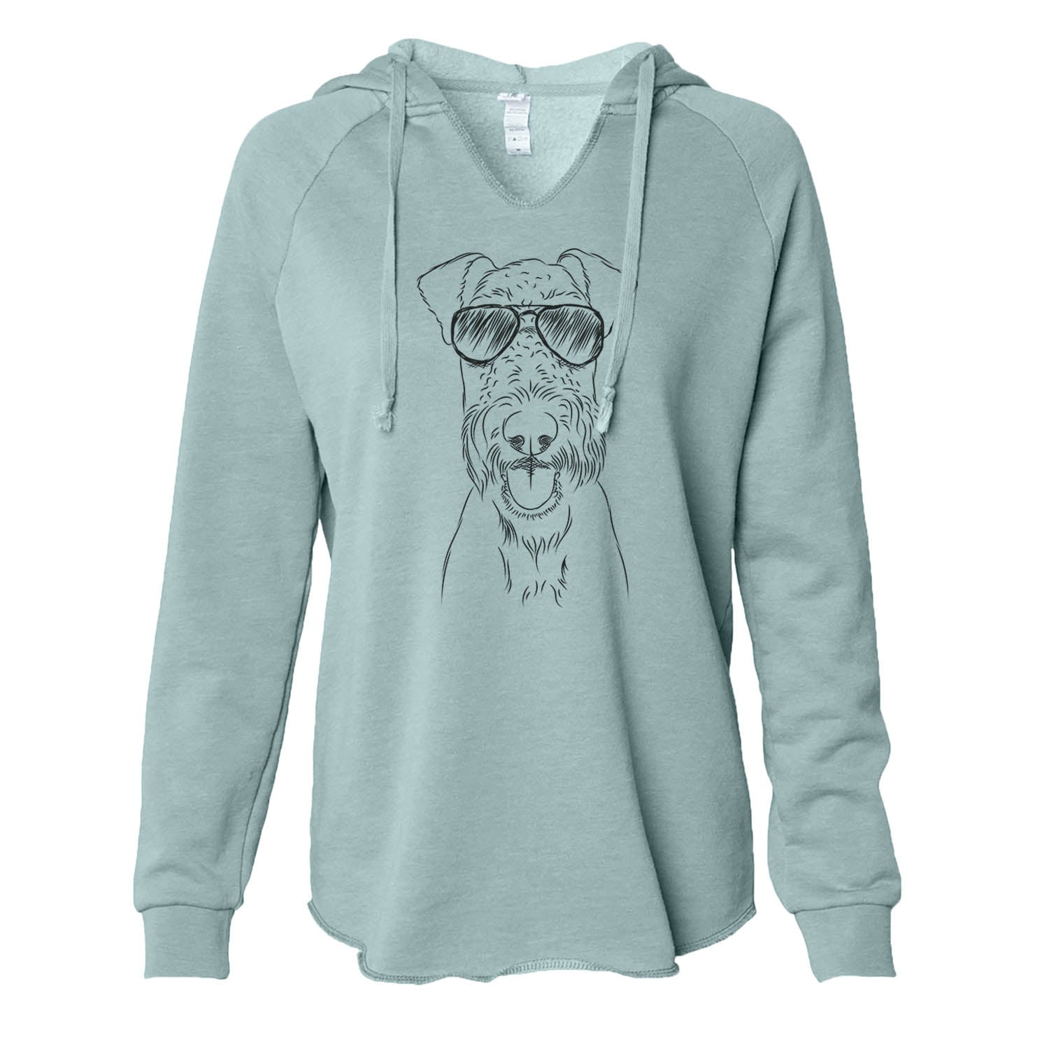 Andy the Airedale Terrier - Cali Wave Hooded Sweatshirt