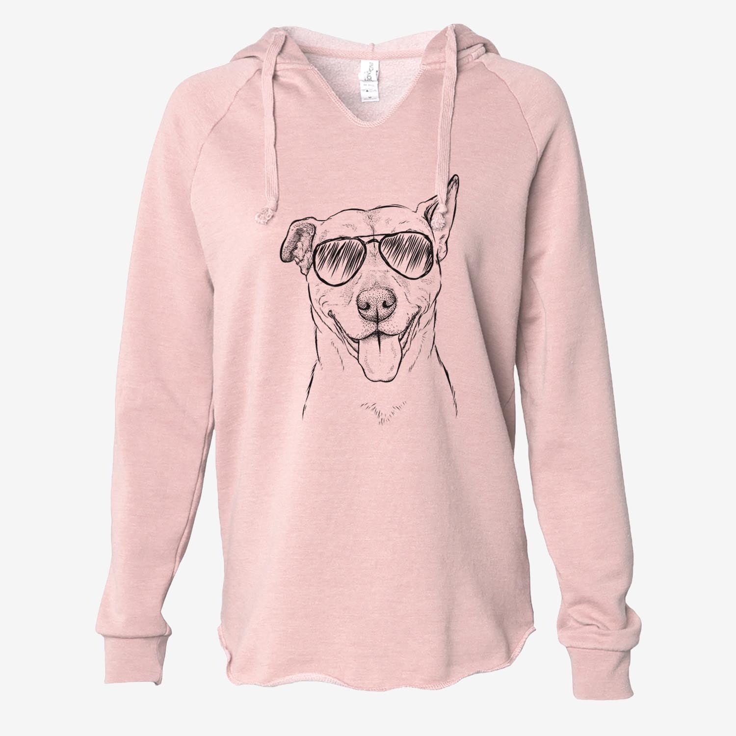 Annie Belle the Pitbull Mix - Cali Wave Hooded Sweatshirt