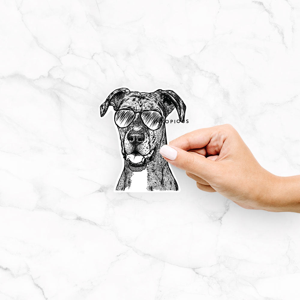 Athena the Great Dane - Decal Sticker