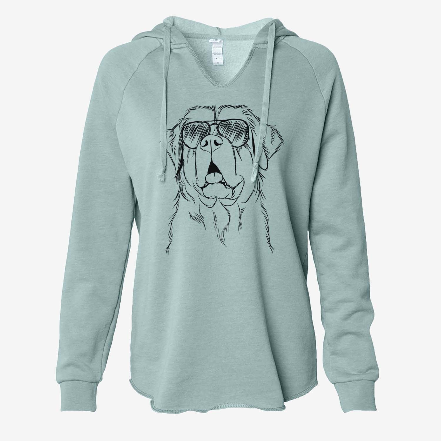 Atlas the Saint Bernard - Cali Wave Hooded Sweatshirt