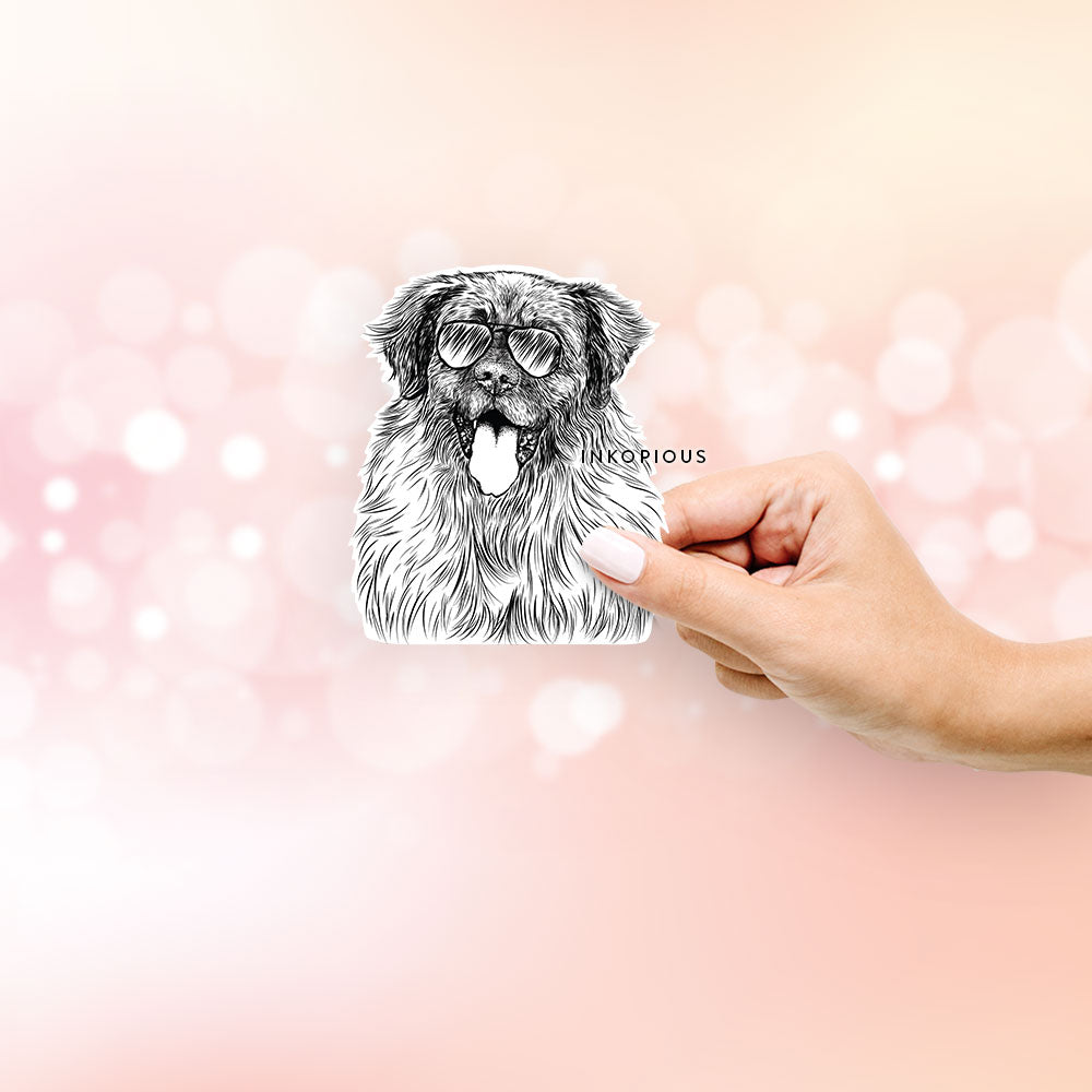 Bamboo the Leonberger - Decal Sticker