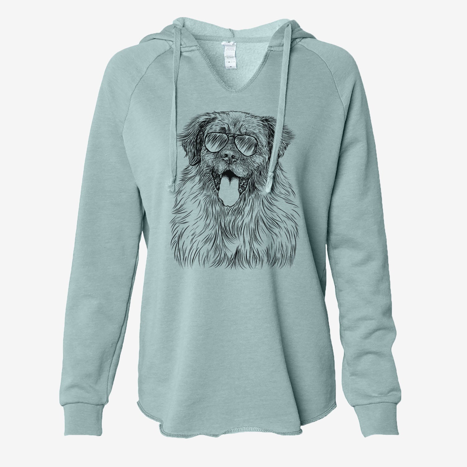 Bamboo the Leonberger - Cali Wave Hooded Sweatshirt