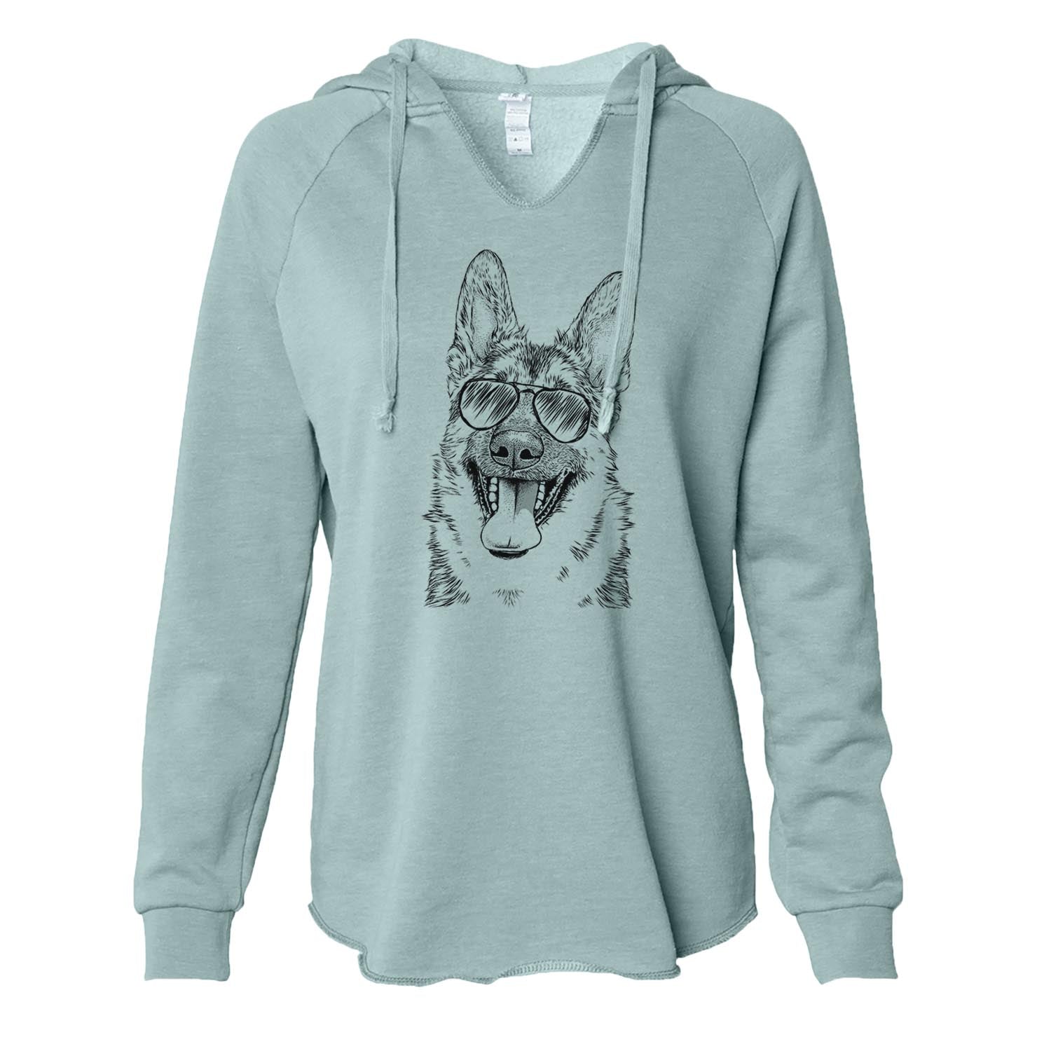 Benson the German Shepherd - Cali Wave Hooded Sweatshirt