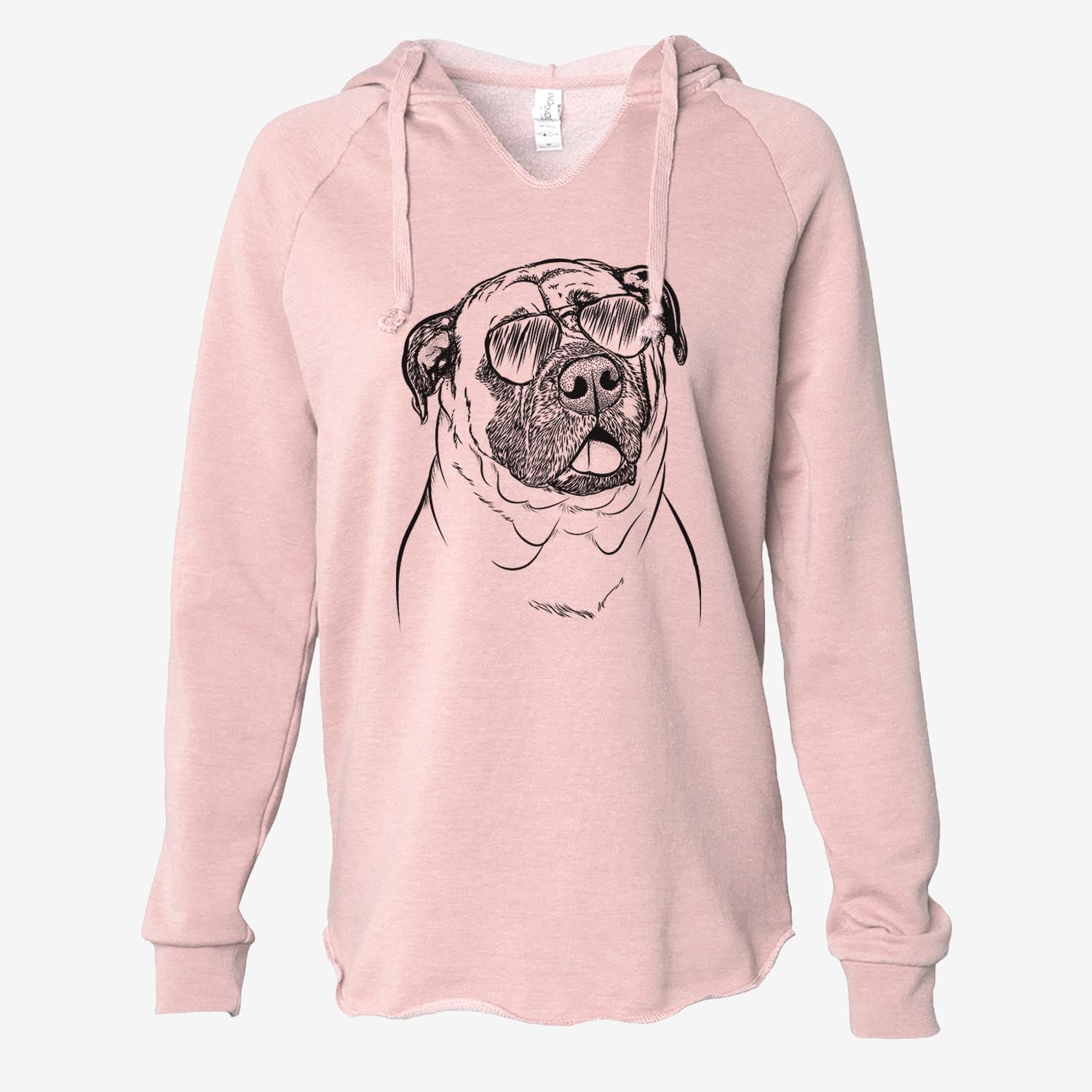 Big P the English Mastiff - Cali Wave Hooded Sweatshirt