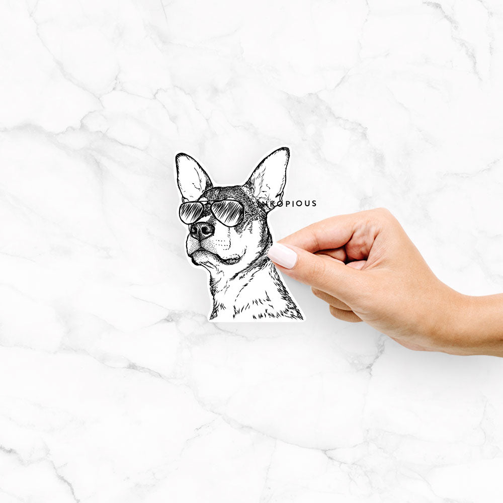 Bill the Heeler Mix - Decal Sticker