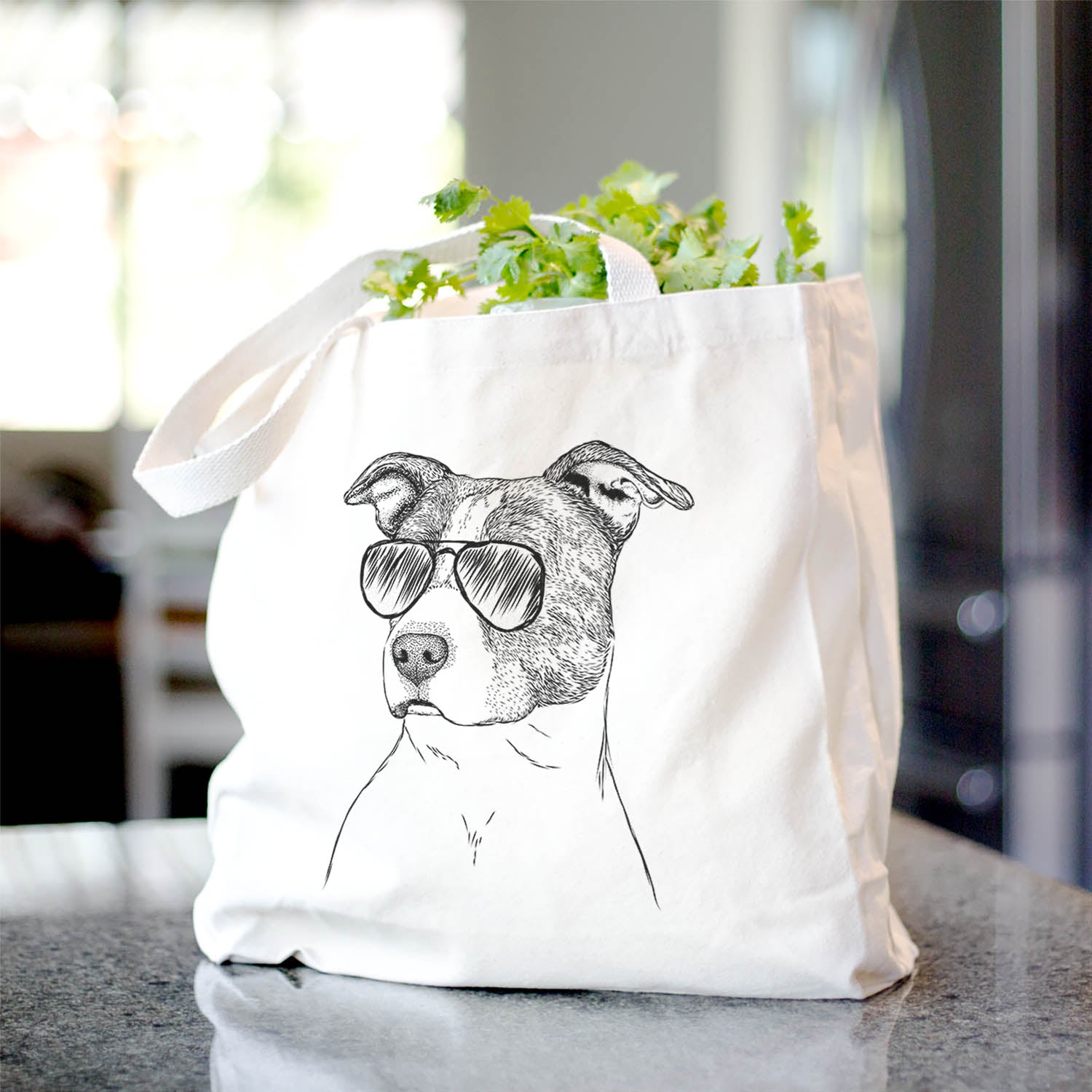 Blu the Pitbull - Tote Bag