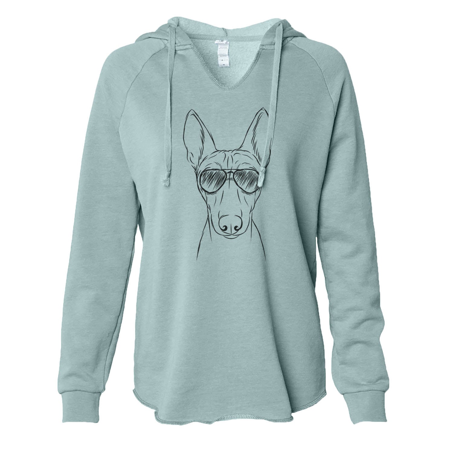 Bonsai the Basenji - Cali Wave Hooded Sweatshirt