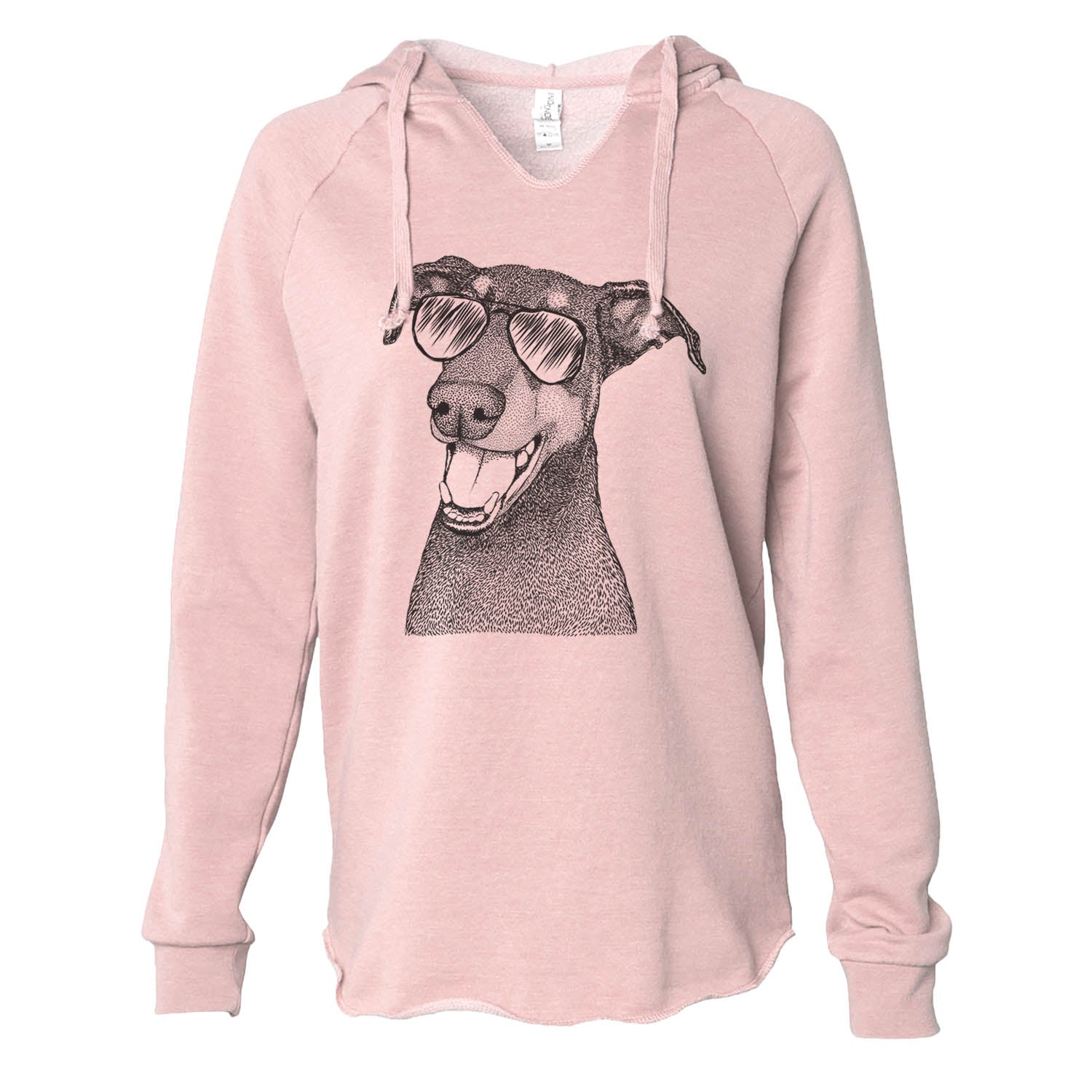 Bunnie the Doberman Pinscher - Cali Wave Hooded Sweatshirt