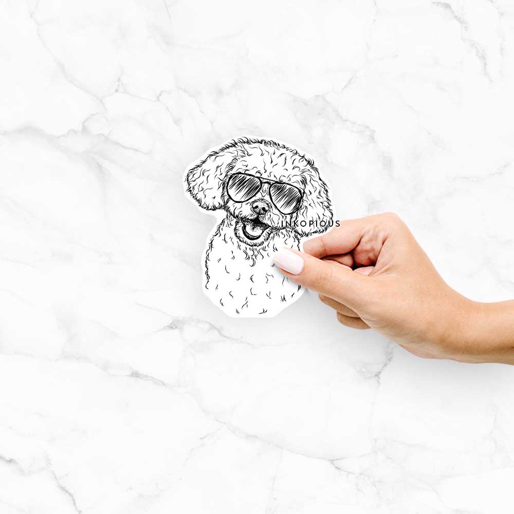 Caesar the Bichon Frise - Decal Sticker