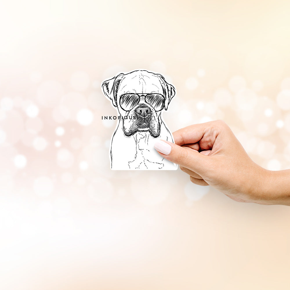 Champion Bentley the Boxer - Decal Sticker