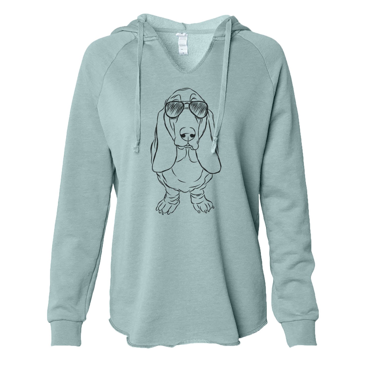 Charlie the Basset Hound - Cali Wave Hooded Sweatshirt