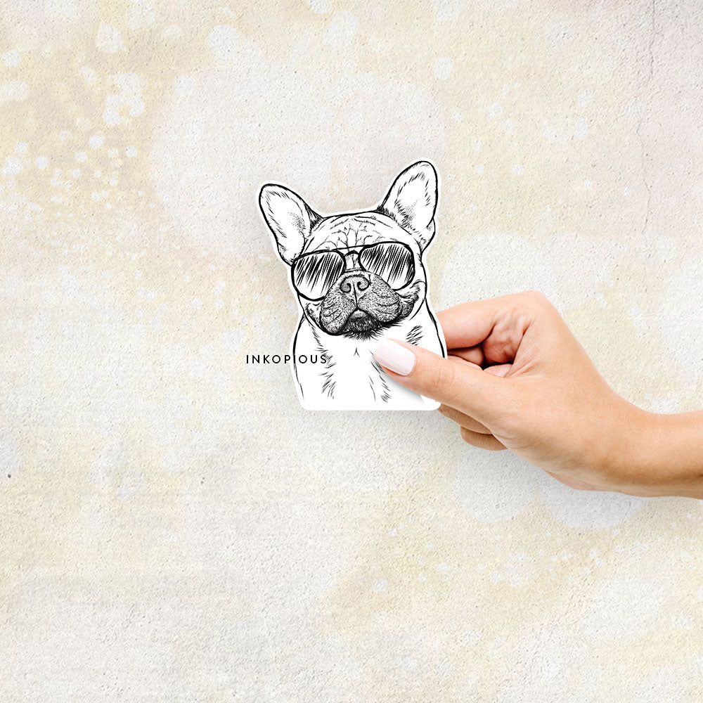 Chew Chew the French Bulldog - Decal Sticker