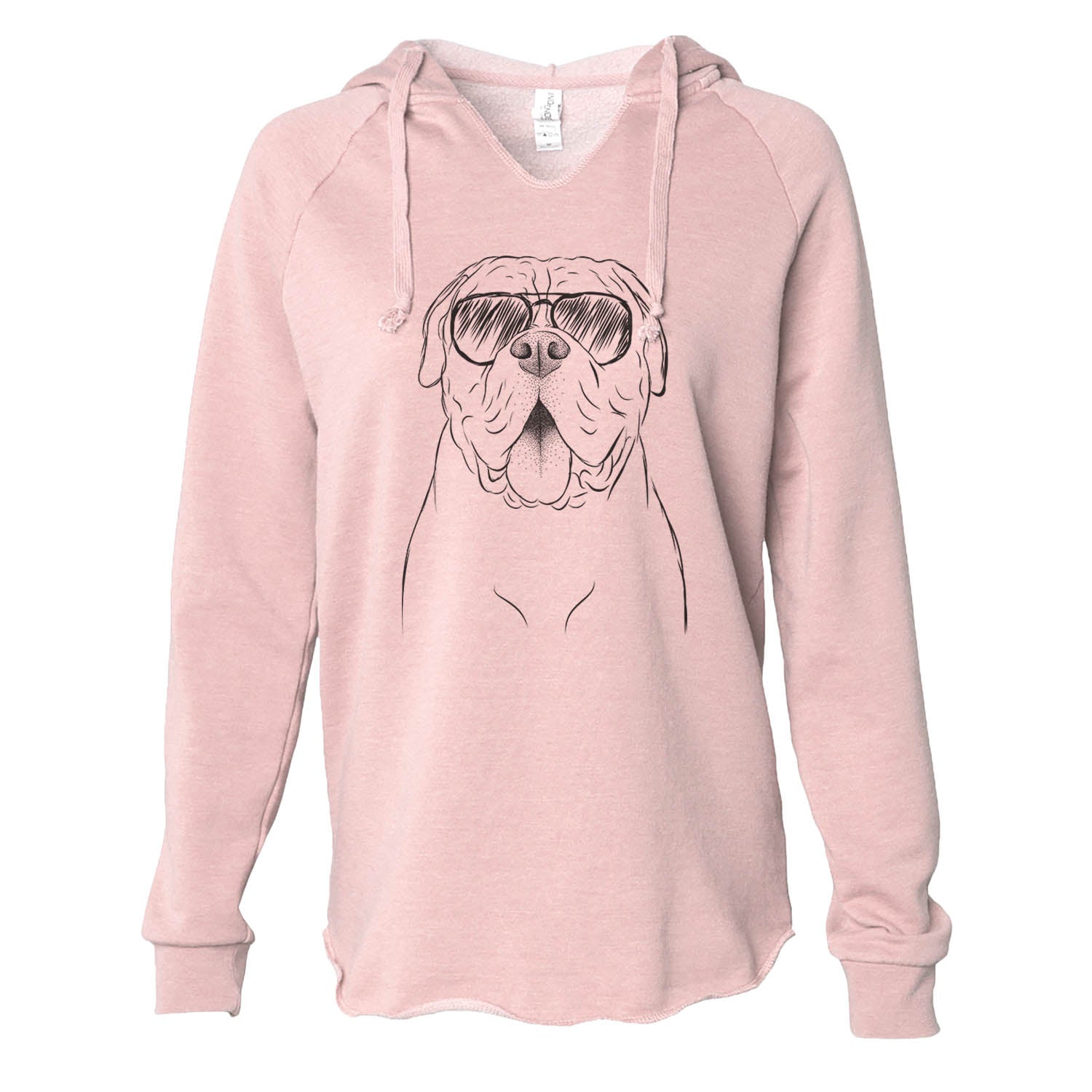 Chief the Boxer Bulldog Mix - Cali Wave Hooded Sweatshirt