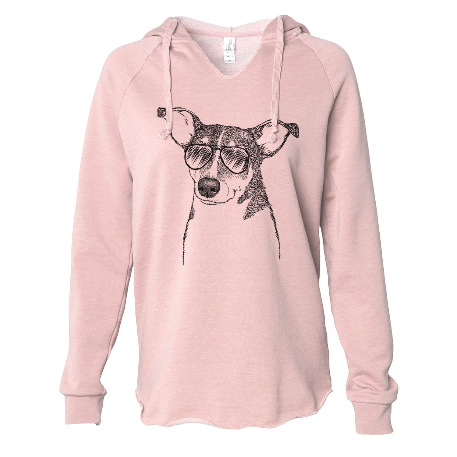 Cleo the Terrier Mix - Cali Wave Hooded Sweatshirt