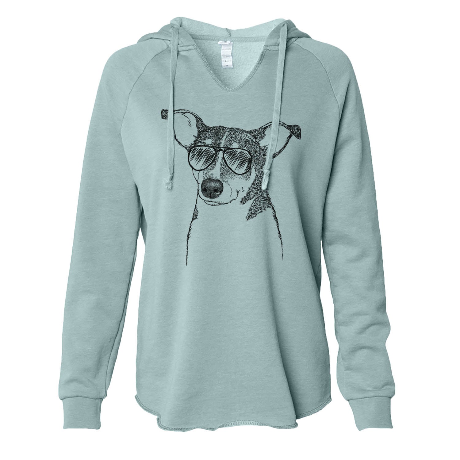 Cleo the Terrier Mix - Cali Wave Hooded Sweatshirt